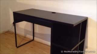 IKEA Micke Desk with integrated storage [upl. by Laynad414]