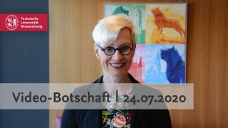 VideoBotschaft der TU Braunschweig  24072020 [upl. by Aihsemat]