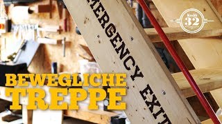 bewegliche Treppe selber bauen Teil 1  Bibliotheksleiter mal anders [upl. by Eldwon418]