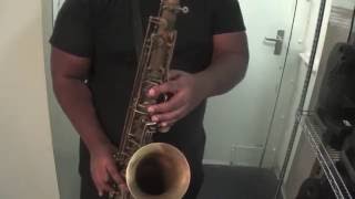 Chromatic Scale 4 Octaves Tenor Saxophone [upl. by Annuhsal]