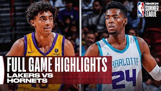 LAKERS vs HORNETS  NBA SUMMER LEAGUE  FULL GAME HIGHLIGHTS [upl. by Wolfy]