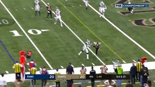 The Worst NoCall Ever Saints vs Rams [upl. by Aihsekram]