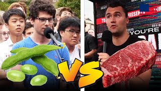 Vegan Leaves Charlie Kirk Hungry for a Burger [upl. by Taub]