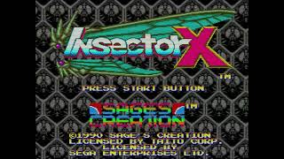 Insector X SEGA GENESIS  Game Over [upl. by Ailicec595]