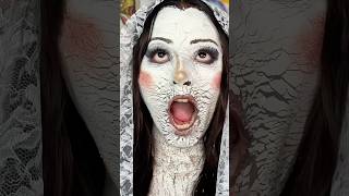 BROKEN PORCELAIN DOLL😱🧸 Día 28 de 31 de Halloween arcilla muñeca doll broken makeup [upl. by Christye394]