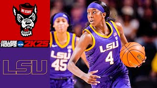 NC State vs LSU l Womens NCAA Basketball 2K25 PS5 Simulation [upl. by Ahselaf]