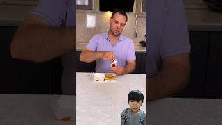 Smart Way Eat Chiken Nugget reaction kidreaction shorts [upl. by Eitsirk463]