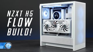 VOLLES HAUS im neuen NZXT H5 Flow 2024  Time Lapse Build [upl. by Aliuqa]