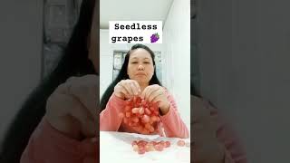 mukbang viralvideo seedless grapes 🍇 [upl. by Yremogtnom]