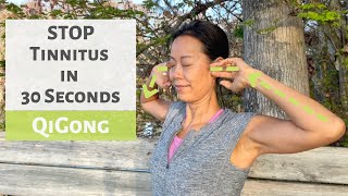 STOP TINNITUS IN 30 SECONDS  QIGONG  TCM [upl. by Adolph]