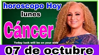 horoscopo de hoy Cáncer  Horóscopo Diario  Cáncer  07 de octubre de 2024 [upl. by Kcinemod525]