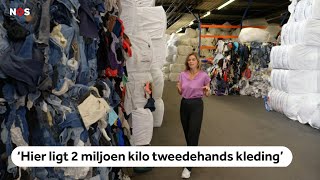 Markt ingezamelde kleding op zijn gat [upl. by Mandy]