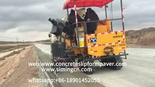 02500mm Slip Form Concrete Curb Machine Highway Curb Slipform Machine [upl. by Kariotta192]