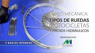 Curso Mecánica Motoschool Tipos de Ruedas y Frenos Hidráulicos en Motocicletas [upl. by Runstadler]