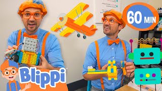 Blippi Builds a Robot at Mighty Coders 🤖🔧 Educational Videos for Kids [upl. by Edmund781]