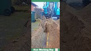 Best working day 1407 Cable trenching process [upl. by Timmi]