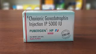 PUBERGENHP5000  Chrionic Gonadotropin Injection IP5000 IU  औरतो और पुरुषो के infertility की दवा [upl. by Leesen546]