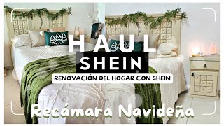 SHEIN HOME 🏠 Recamara Navideña 🎄 Rutina de Renovación del Hogar con SHEIN 🤎 COMPRAS SHEIN Recamara 🖤 [upl. by Nolahp637]