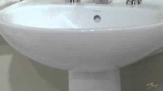 Sterling Sacramento 442128 Pedestal Sink  Product Review Video [upl. by Yeniffit]