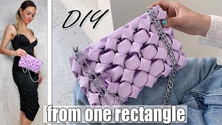 DIY FANCY CLUTCH FROM ONE PIECE OF FABRIC ❤️️ How to Make Smocking Purse Bag Easy  GIRL CRAFT [upl. by Tadeas410]