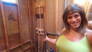 Bathroom Renovation amp Tub to Barrier Free Shower Conversion Part 19Shower Mixer Valve [upl. by Blain]