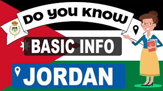 Do You Know Jordan Basic Information  World Countries Information 88  General Knowledge amp Quizzes [upl. by Moclam]