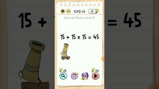 Brain test level 61 how can this be correct shorts braintest youtubeshorts viral [upl. by Formenti]