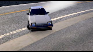 AE86 Akagi touge pass  Drift hunters max [upl. by Einahpehs776]