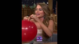 SOFIA VERGARAs HILARIOUS Helium Voice on Tonight Show Will Leave You DYING [upl. by Mauceri]