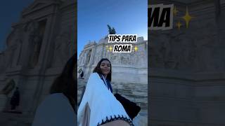 TIPS PARA TU ✨PRIMER VIAJE✨ ROMA 🇮🇹🍕🍝 itinerary viajes romaitalia viajes travel [upl. by Annij]