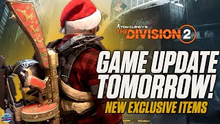 NEW EXCLUSIVE ITEMS SCAVENGER HUNT amp MORE The Division 2 News Update  Holiday Event 2023 [upl. by Odnalo]