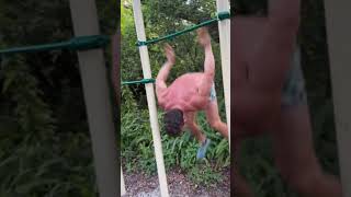 Extremely effective hanging ab exercises Hanging crunches Hanging Bicycles Hanging Knee Tuck [upl. by Kcirdahs752]