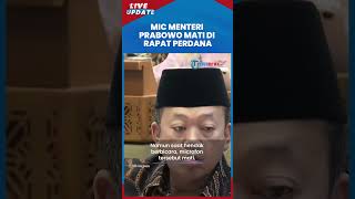 Momen Mikrofon Menteri Prabowo Nusron Wahid Mati hingga Rapat Perdana Komisi II DPR Sempat Diskors [upl. by Eillehs]