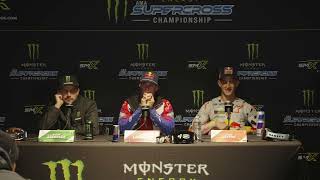 Monster Energy Supercross Press Conference Round 1  Anaheim 2024 [upl. by Marnia248]