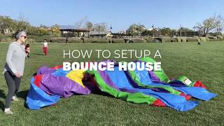 How To Setup A Bounce House  HeroKiddo 100 Rental Bounciness Bounce House [upl. by Shore]