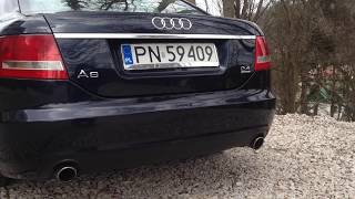 Audi A6 C6 24 V6 EXHAUST SOUND [upl. by Brozak]