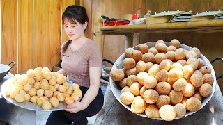 How To Make Doughnuts and Bring Doughnuts Goes To Market Sell  Nhất Daily Life [upl. by Atsiuqal]