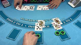 BLACKJACK 1500 BUY IN 6 DECK SESSION [upl. by Enyleve983]