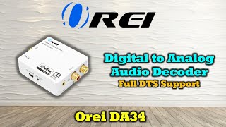 Best Digital to Analog Audio Converter Connect Sennheiser Headphones OREI DA34 [upl. by Iznyl218]