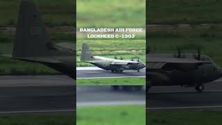 Bangladesh Air Force Lockheed C130J Landing [upl. by Bennion]