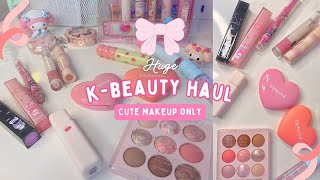 Huge KBeauty Makeup Haul 🌸✨ Cute and Popular viral products Swatches and Review [upl. by Dduj]