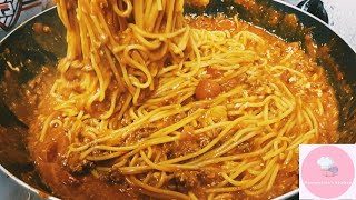 Sweet Style Spaghetti With Nestle Cream RecipeFilipino Style [upl. by Ioab]