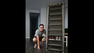 9Tier Shoe Rack DIY Assembly [upl. by Ennaoj250]