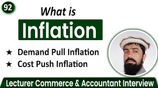 What is inflation  Meaning of inflation  Demand pull inflation  Cost push inflation [upl. by Eglanteen722]