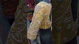 Marriage 💒 aari work blouse designs bridal aariwork [upl. by Yokum]