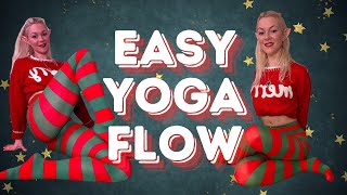 Festive Yoga Flow  At Home Yoga For Beginners  Charlie Flexi [upl. by Choo]