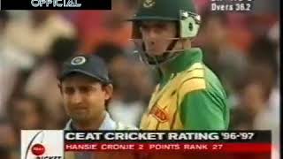 RARE Hansie Cronje UNBEATEN 63 Knock vs India  TITAN CUP  1996 [upl. by Itirp94]