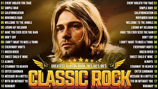 Best Classic Rock Songs Of All Time🔥Metallica ACDC Aerosmith Bon Jovi💥70s 80s 90s Classic Rock [upl. by Ahsirkal]