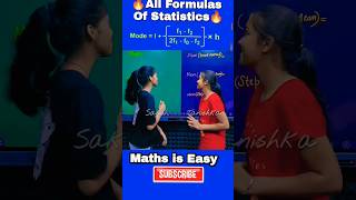 All Formulas of Statistics 🔥  Mean Median and Mode Formulas ytshorts shorts ytshorts class10th [upl. by Htenay]