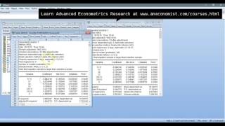 ARDL Eviews Long Run Short Run ECM Cointegration [upl. by Eillen]